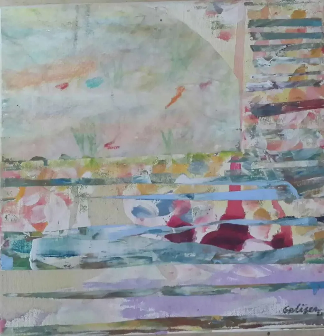 KORAY GELİŞEN — “isimsiz”, 2016 "isimsiz" eseri KORAY GELİŞEN tarafından 2016 yılında 25x25 cm ölçülerinde Tuval üzeri akrilik boya tekniği ile yapılmıştır.