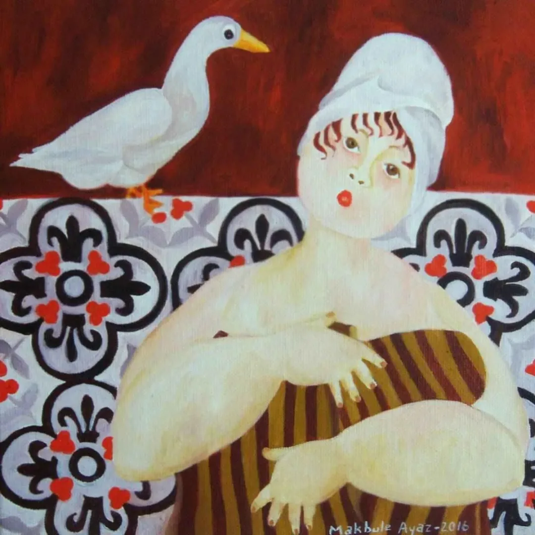 MAKBULE AYAZ — “isimsiz”, 2016 "isimsiz" eseri MAKBULE AYAZ tarafından 2016 yılında 25x25 cm ölçülerinde Tuval üzeri yağlı boya tekniği ile yapılmıştır.