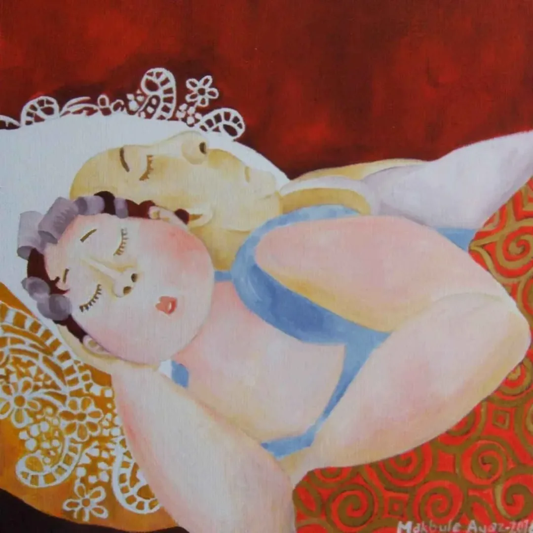 MAKBULE AYAZ — “isimsiz”, 2016 "isimsiz" eseri MAKBULE AYAZ tarafından 2016 yılında 25x25 cm ölçülerinde Tuval üzeri yağlı boya tekniği ile yapılmıştır.