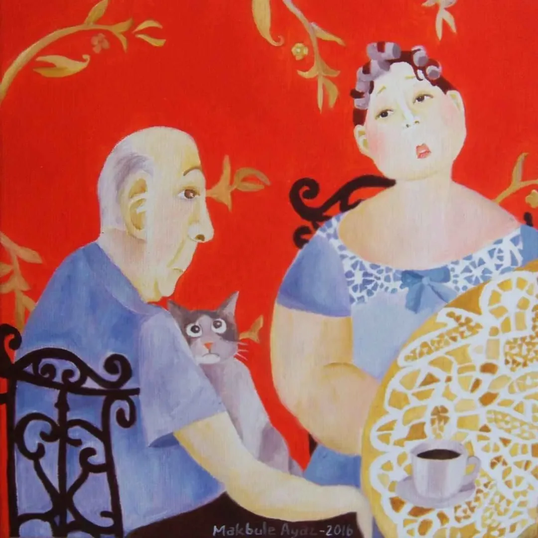 MAKBULE AYAZ — “isimsiz”, 2016 "isimsiz" eseri MAKBULE AYAZ tarafından 2016 yılında 25x25 cm ölçülerinde Tuval üzeri yağlı boya tekniği ile yapılmıştır.