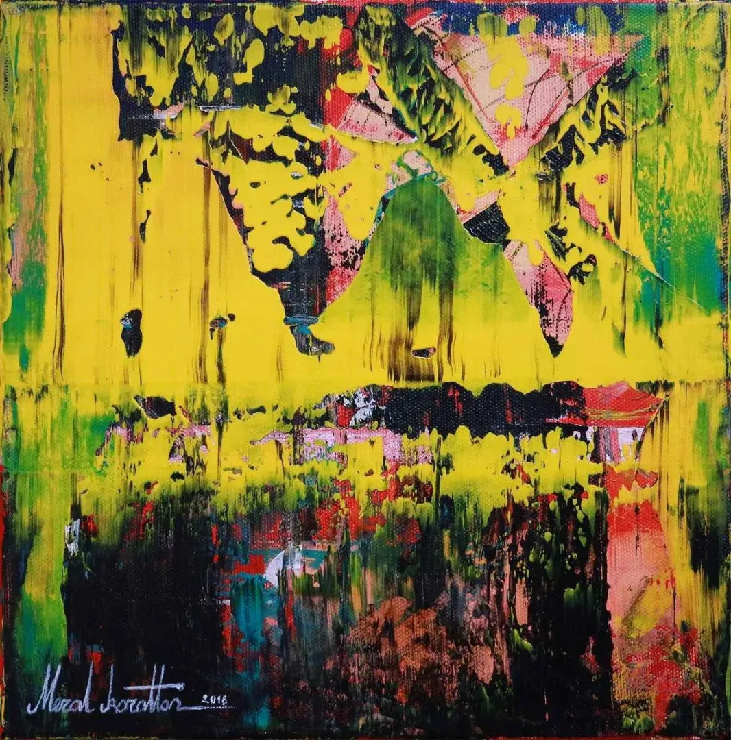 MERAL KORALTAN VURAN — “isimsiz”, 2016 "isimsiz" eseri MERAL KORALTAN VURAN tarafından 2016 yılında 25x25 cm ölçülerinde Tuval üzeri yağlı boya tekniği ile yapılmıştır.