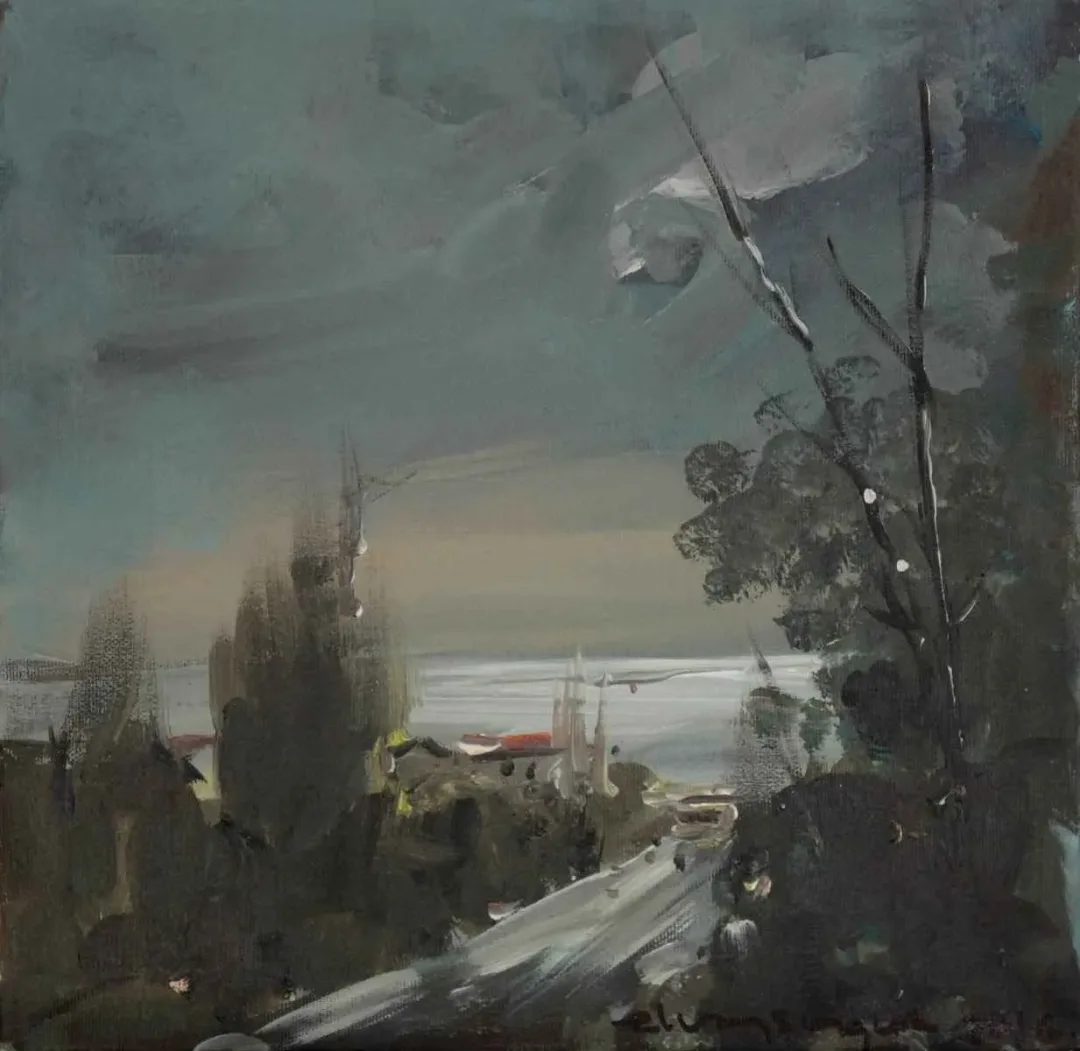 ELVAN SUNGUR — “isimsiz”, 2016 "isimsiz" eseri ELVAN SUNGUR tarafından 2016 yılında 25x25 cm ölçülerinde Tuval üzeri yağlı boya tekniği ile yapılmıştır.