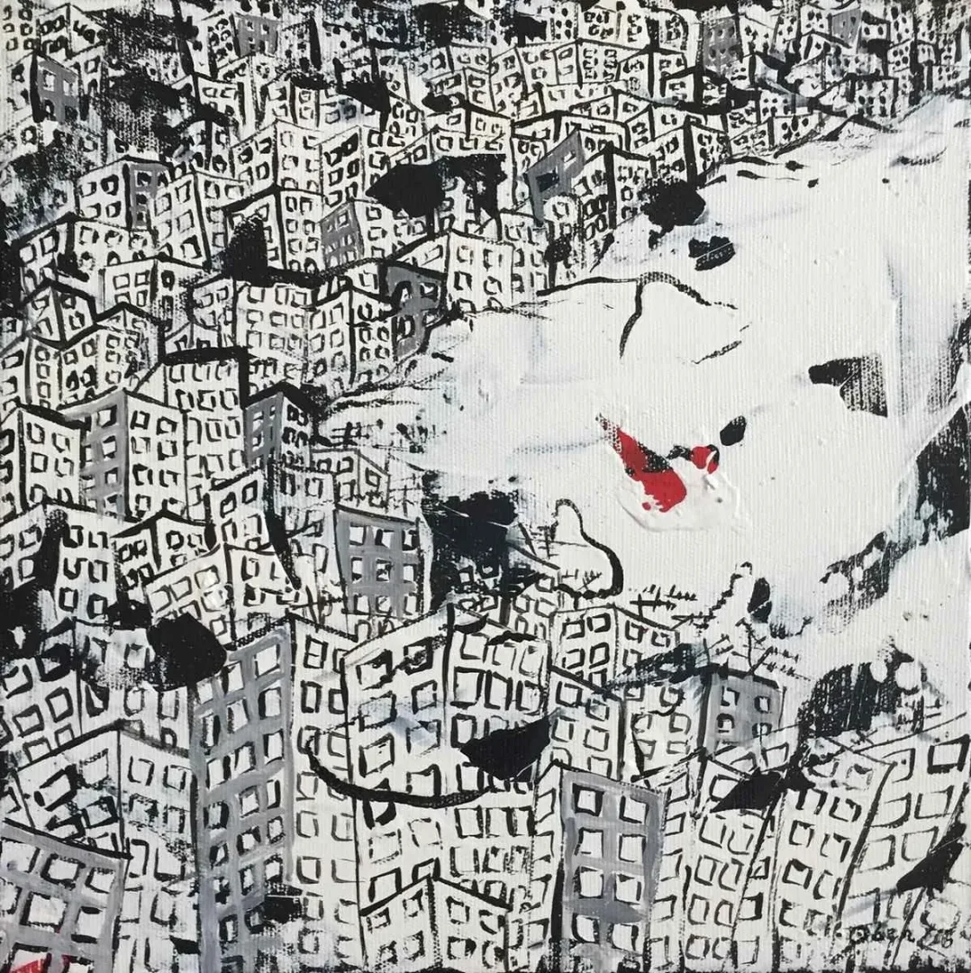 OBEN YILMAZ — “isimsiz”, 2016 "isimsiz" eseri OBEN YILMAZ tarafından 2016 yılında 25x25 cm ölçülerinde Tuval üzeri yağlı boya tekniği ile yapılmıştır.