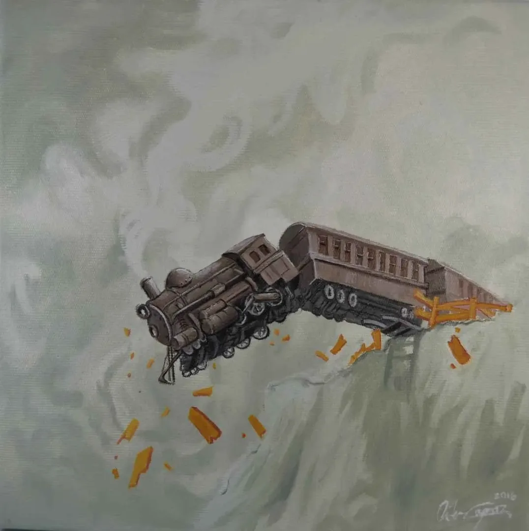 ÖNDER CAYMAZ — “isimsiz”, 2016 "isimsiz" eseri ÖNDER CAYMAZ tarafından 2016 yılında 25x25 cm ölçülerinde Tuval üzeri yağlı boya tekniği ile yapılmıştır.