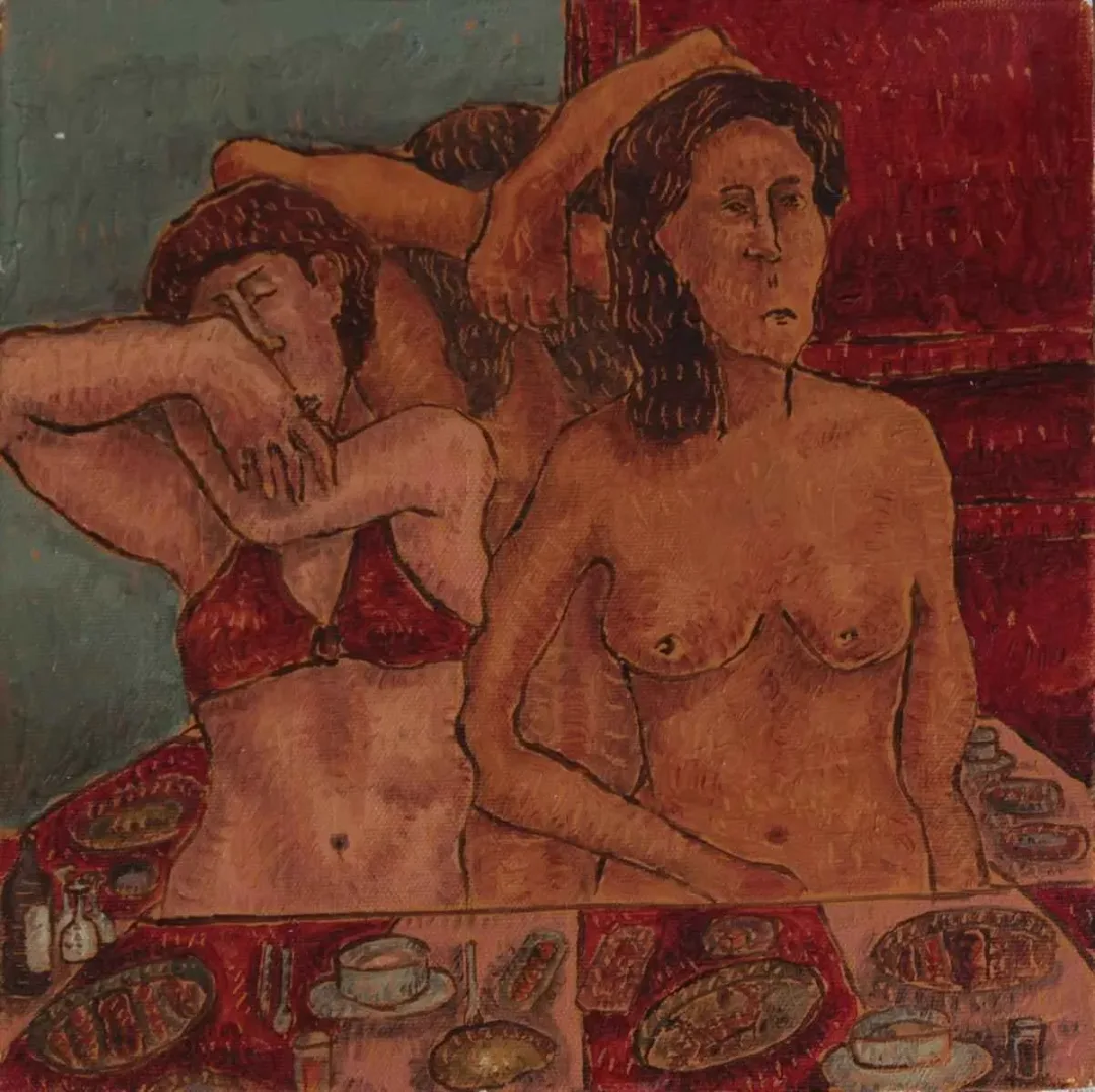 SEFA ÇATUK — “isimsiz”, 2016 "isimsiz" eseri SEFA ÇATUK tarafından 2016 yılında 25x25 cm ölçülerinde Tuval üzeri yağlı boya tekniği ile yapılmıştır.