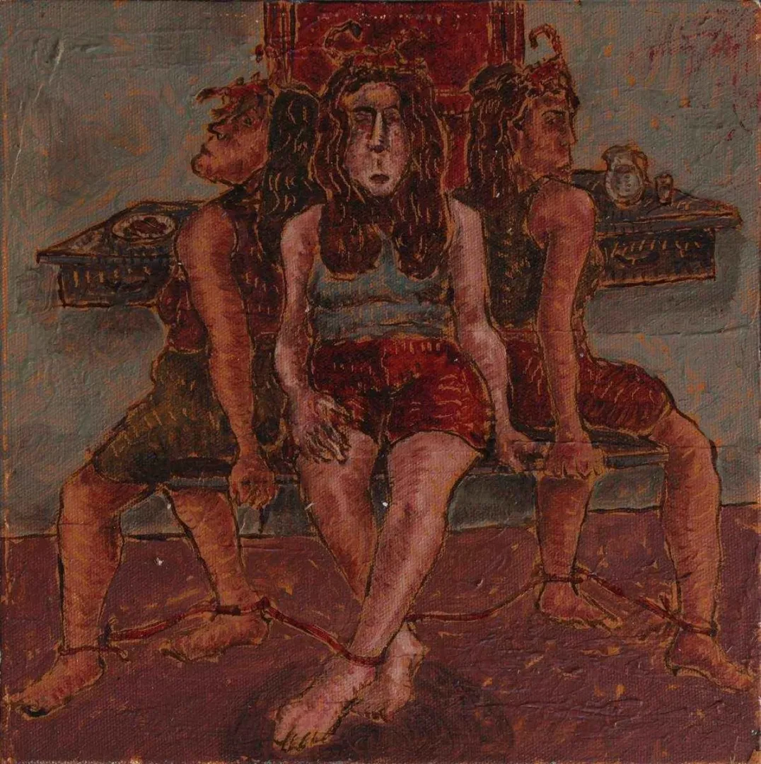 SEFA ÇATUK — “isimsiz”, 2016 "isimsiz" eseri SEFA ÇATUK tarafından 2016 yılında 25x25 cm ölçülerinde Tuval üzeri yağlı boya tekniği ile yapılmıştır.