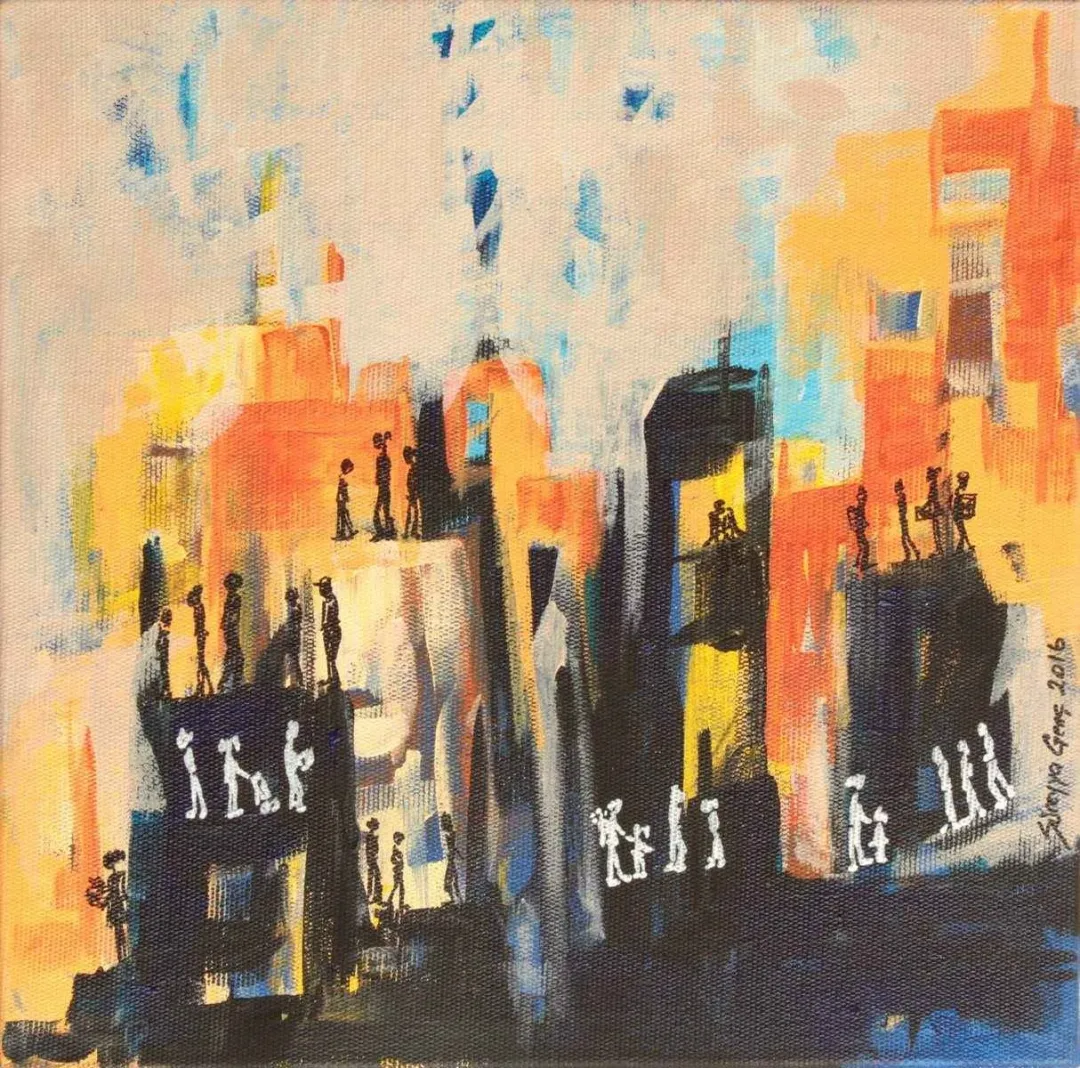 SÜREYYA GENÇ — “isimsiz”, 2016 "isimsiz" eseri SÜREYYA GENÇ tarafından 2016 yılında 25x25 cm ölçülerinde Tuval üzeri yağlı boya tekniği ile yapılmıştır.