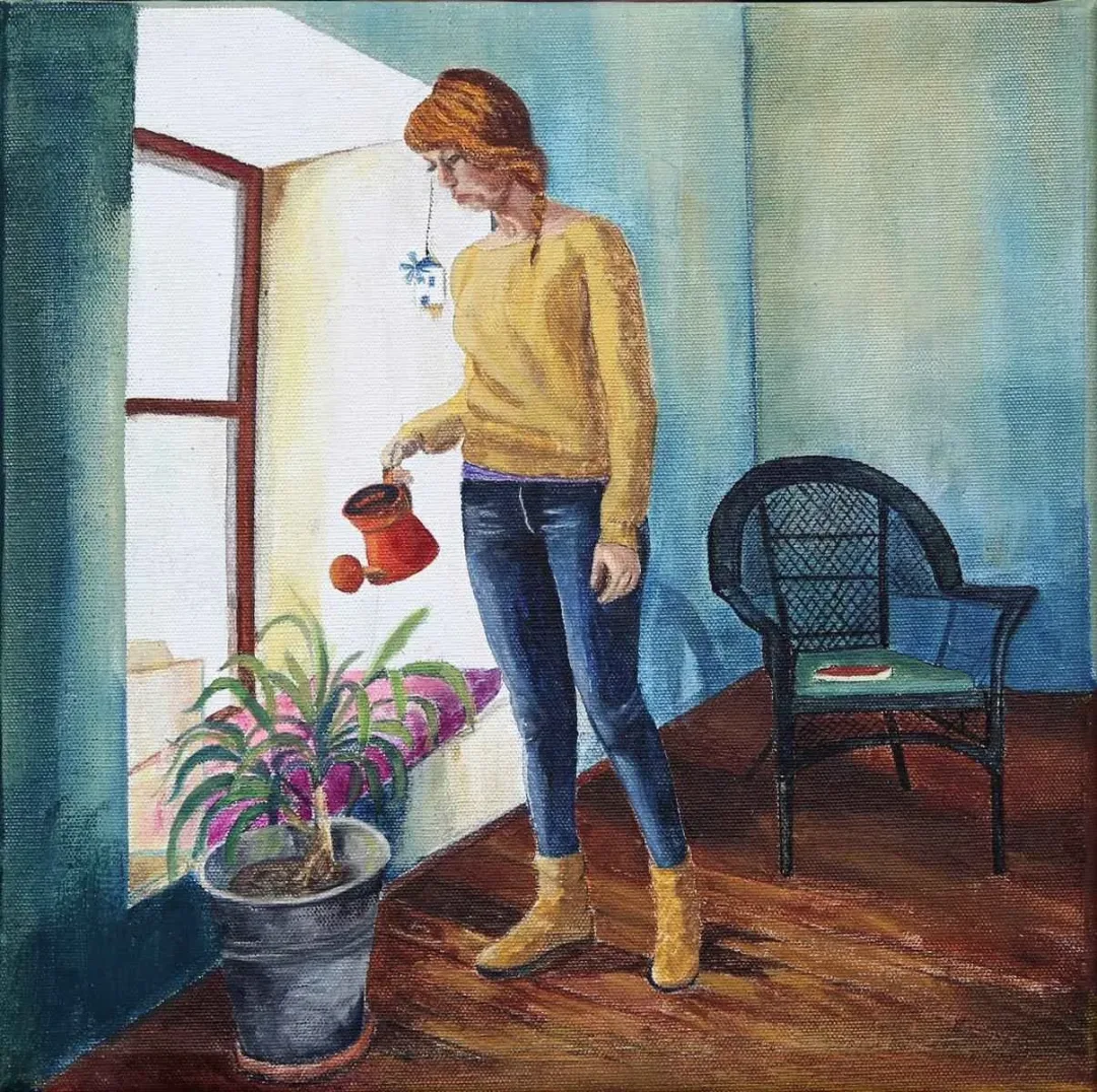 ZEKİYE ANİŞ — “isimsiz”, 2016 "isimsiz" eseri ZEKİYE ANİŞ tarafından 2016 yılında 25x25 cm ölçülerinde Tuval üzeri yağlı boya tekniği ile yapılmıştır.