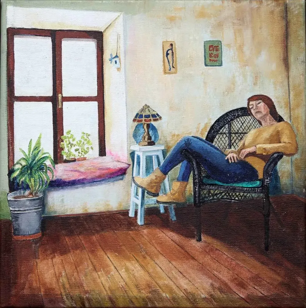 ZEKİYE ANİŞ — “isimsiz”, 2016 "isimsiz" eseri ZEKİYE ANİŞ tarafından 2016 yılında 25x25 cm ölçülerinde Tuval üzeri yağlı boya tekniği ile yapılmıştır.