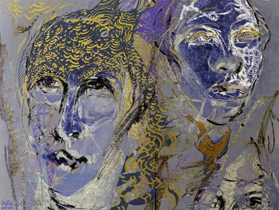 NECMETTİN ÖZLÜ — “Portreler”, 2016 "Portreler" eseri NECMETTİN ÖZLÜ tarafından 2016 yılında 90x120 cm ölçülerinde Tuval üzeri karışık teknik tekniği ile yapılmıştır.