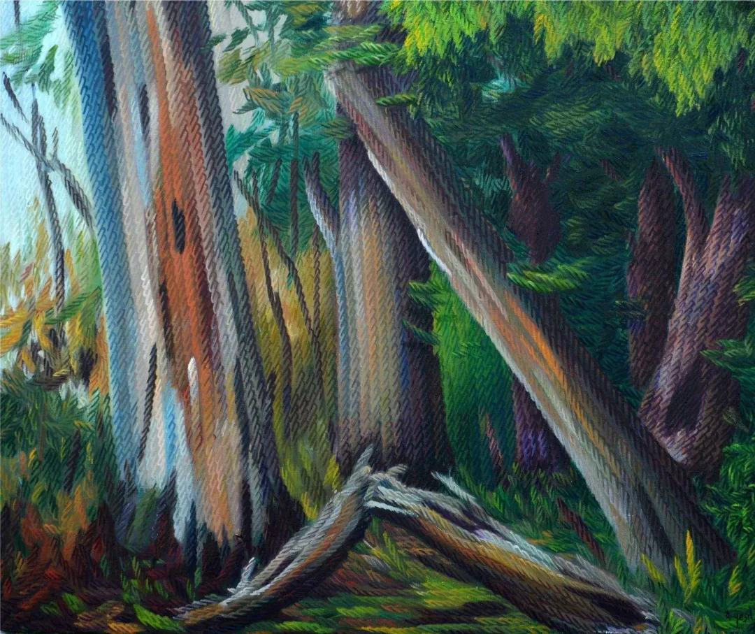 AHMET YEŞİL — “Ormanda” "Ormanda" eseri AHMET YEŞİL tarafından 85x100 cm ölçülerinde Tuval üzeri yağlı boya tekniği ile yapılmıştır.