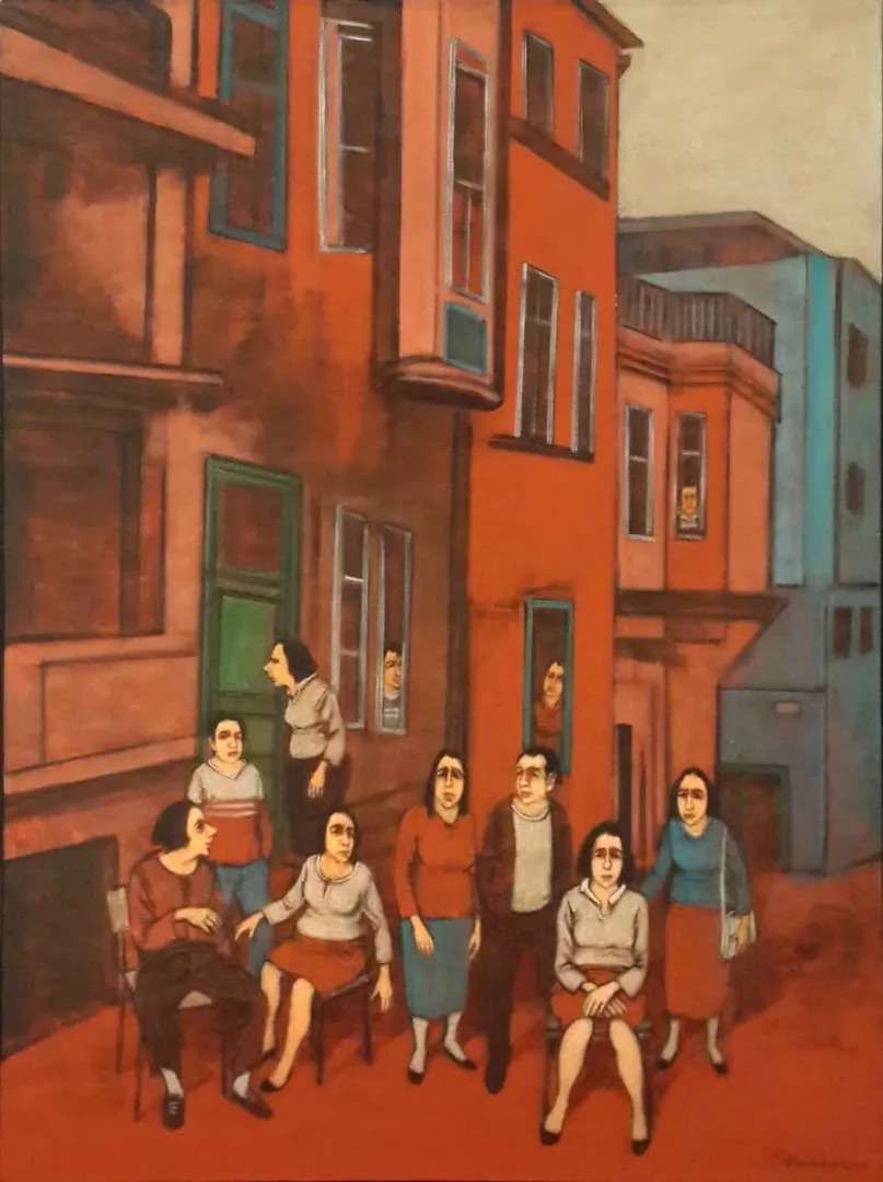 ORHAN UMUT — 2017 Bu eser ORHAN UMUT tarafından 2017 yılında 120x90 cm ölçülerinde Tuval üzeri akrilik boya tekniği ile yapılmıştır.