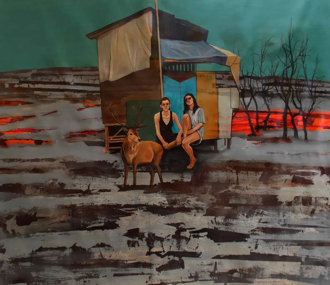 MAHMUT ÖZDEMİR — 2017 Bu eser MAHMUT ÖZDEMİR tarafından 2017 yılında 100x110 cm ölçülerinde Tuval üzeri akrilik boya tekniği ile yapılmıştır.
