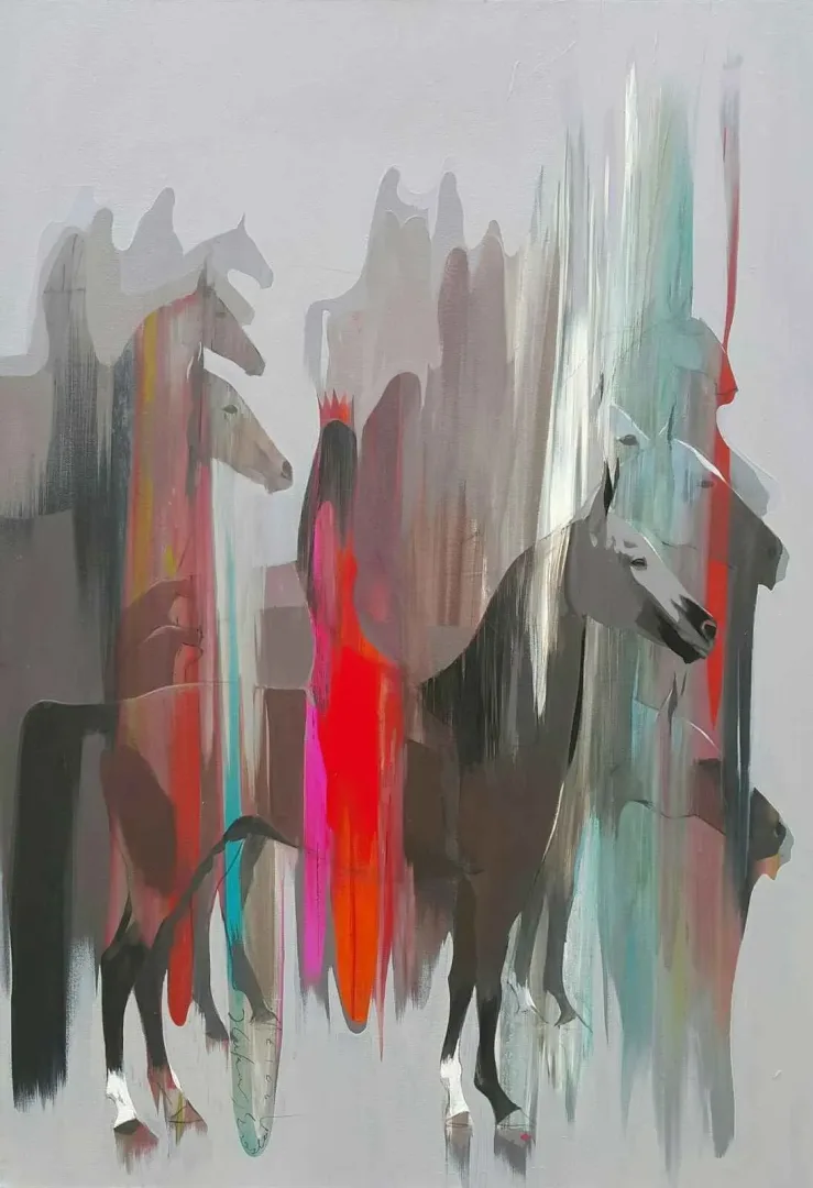 HAKAN ERASLAN — 2017 Bu eser HAKAN ERASLAN tarafından 2017 yılında 100x70 cm ölçülerinde Tuval üzeri akrilik boya tekniği ile yapılmıştır.