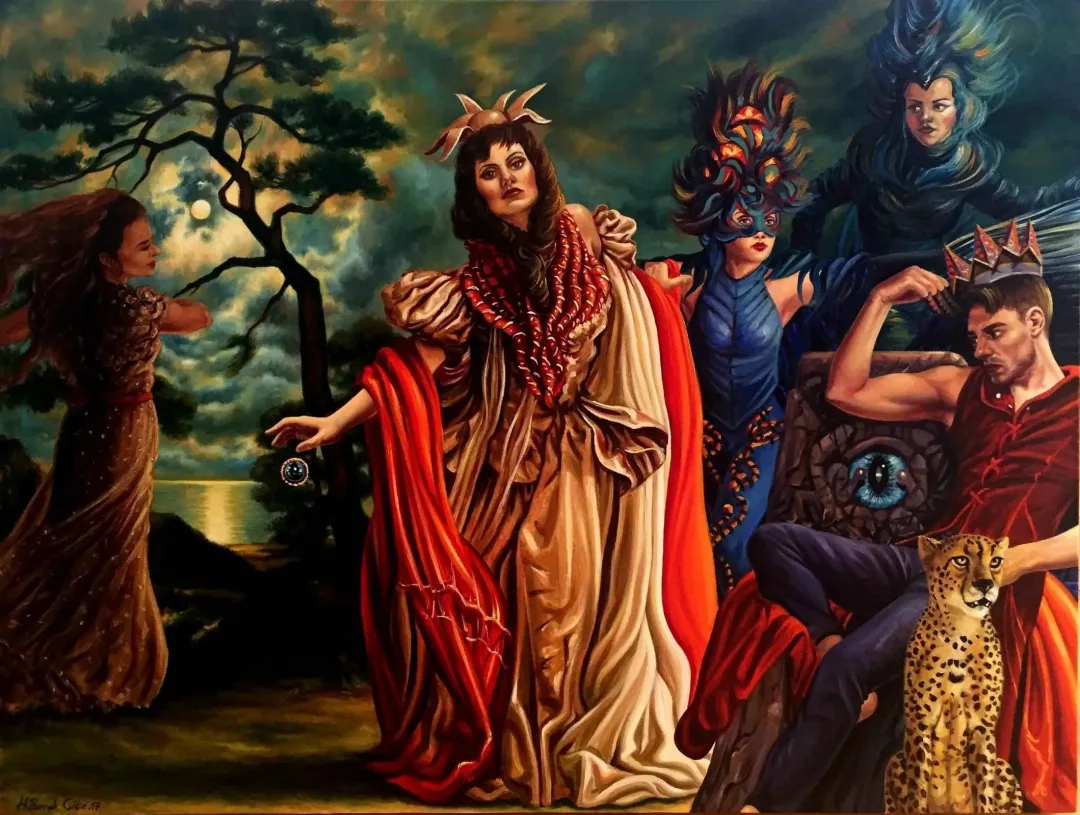 HATİCE BERRAK ÇİÇE — “Diyarlar Diyarı”, 2017 "Diyarlar Diyarı" eseri HATİCE BERRAK ÇİÇE tarafından 2017 yılında 60x80 cm ölçülerinde Tuval üzeri yağlı boya tekniği ile yapılmıştır.