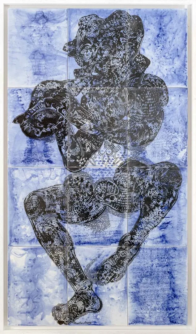 SEMİH KAPLAN — “Deniz Tanrıları”, 2016 "Deniz Tanrıları" eseri SEMİH KAPLAN tarafından 2016 yılında 132x75 cm ölçülerinde Seramik Pano tekniği ile yapılmıştır.
