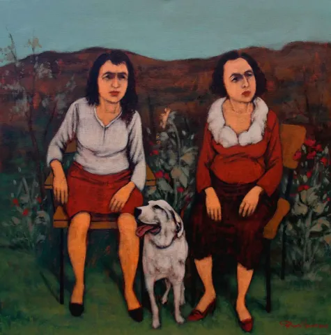 "Açık alan" eseri ORHAN UMUT tarafından 2017 yılında 70x70 cm ölçülerinde Tuvale üzeri akrilik boya boya tekniği ile yapılmıştır.