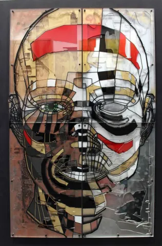 "Romeo" eseri EMRE LÜLE tarafından 2016 yılında 93x63 cm ölçülerinde Poliplastik tekniği ile yapılmıştır.