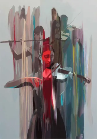 "İsimsiz" eseri HAKAN ERASLAN tarafından 100x70 cm ölçülerinde Tuval üzeri yağlı boya tekniği ile yapılmıştır.
