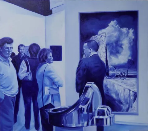 Bu eser ŞEYMA BAŞARAN tarafından 2017 yılında 80x90 cm ölçülerinde Tuval üzeri yağlı boya tekniği ile yapılmıştır.