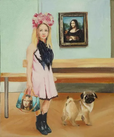 Bu eser ŞEYMA BAŞARAN tarafından 2017 yılında 27x22 cm ölçülerinde Pres tuval üzeri yağlı boya tekniği ile yapılmıştır.