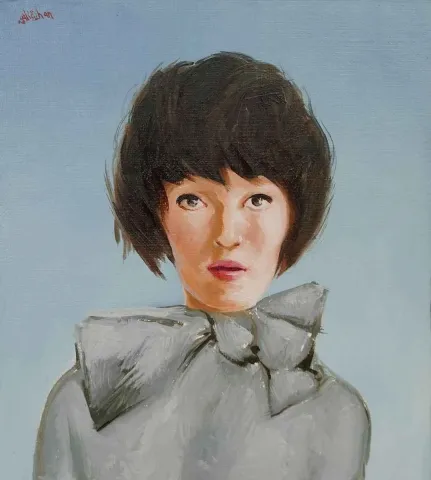 "Woman portraits - kadınlar" eseri ALİ ÖZHAN GÜNEŞ tarafından 2017 yılında 18x16 cm ölçülerinde Duralit üzeri yağlı boya tekniği ile yapılmıştır.