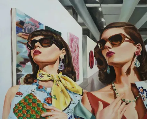 Bu eser ŞEYMA BAŞARAN tarafından 2017 yılında 100x120 cm ölçülerinde Tuval üzeri yağlı boya tekniği ile yapılmıştır.