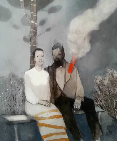 Bu eser ERCAN AYÇİÇEK tarafından 2017 yılında 60x50 cm ölçülerinde Tuvale üzeri akrilik boya tekniği ile yapılmıştır.