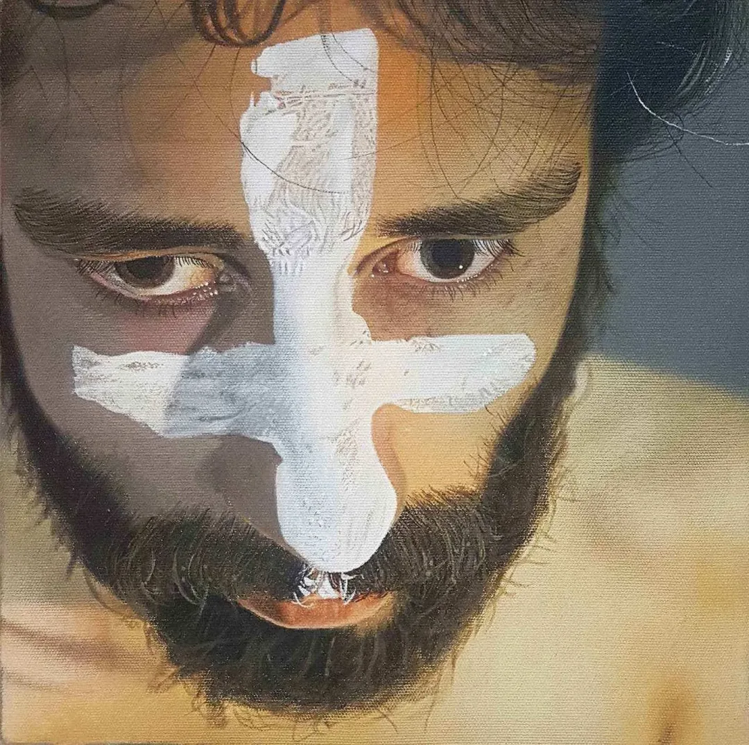EMRAH EMİR — “Vis”, 2017 "Vis" eseri EMRAH EMİR tarafından 2017 yılında 25x25 cm ölçülerinde Tuval üzeri akrilik boya tekniği ile yapılmıştır.
