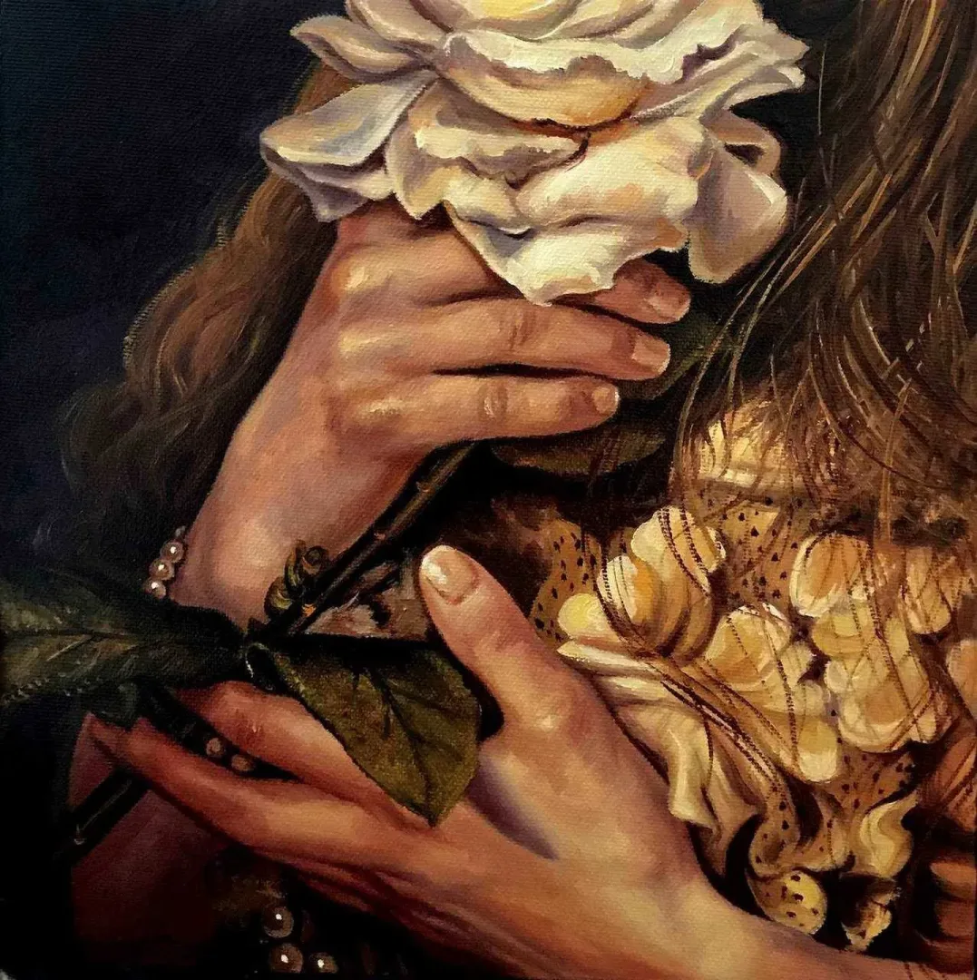HATİCE BERRAK ÇİÇE — “isimsiz”, 2017 "isimsiz" eseri HATİCE BERRAK ÇİÇE tarafından 2017 yılında 25x25 cm ölçülerinde Tuval üzeri yağlı boya tekniği ile yapılmıştır.
