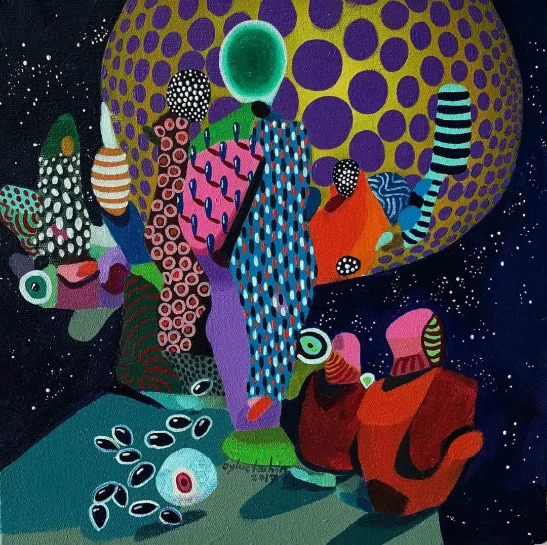 LEVENT OYLUÇTARHAN — “isimsiz”, 2017 "isimsiz" eseri LEVENT OYLUÇTARHAN tarafından 2017 yılında 25x25 cm ölçülerinde Tuval üzeri yağlı boya tekniği ile yapılmıştır.