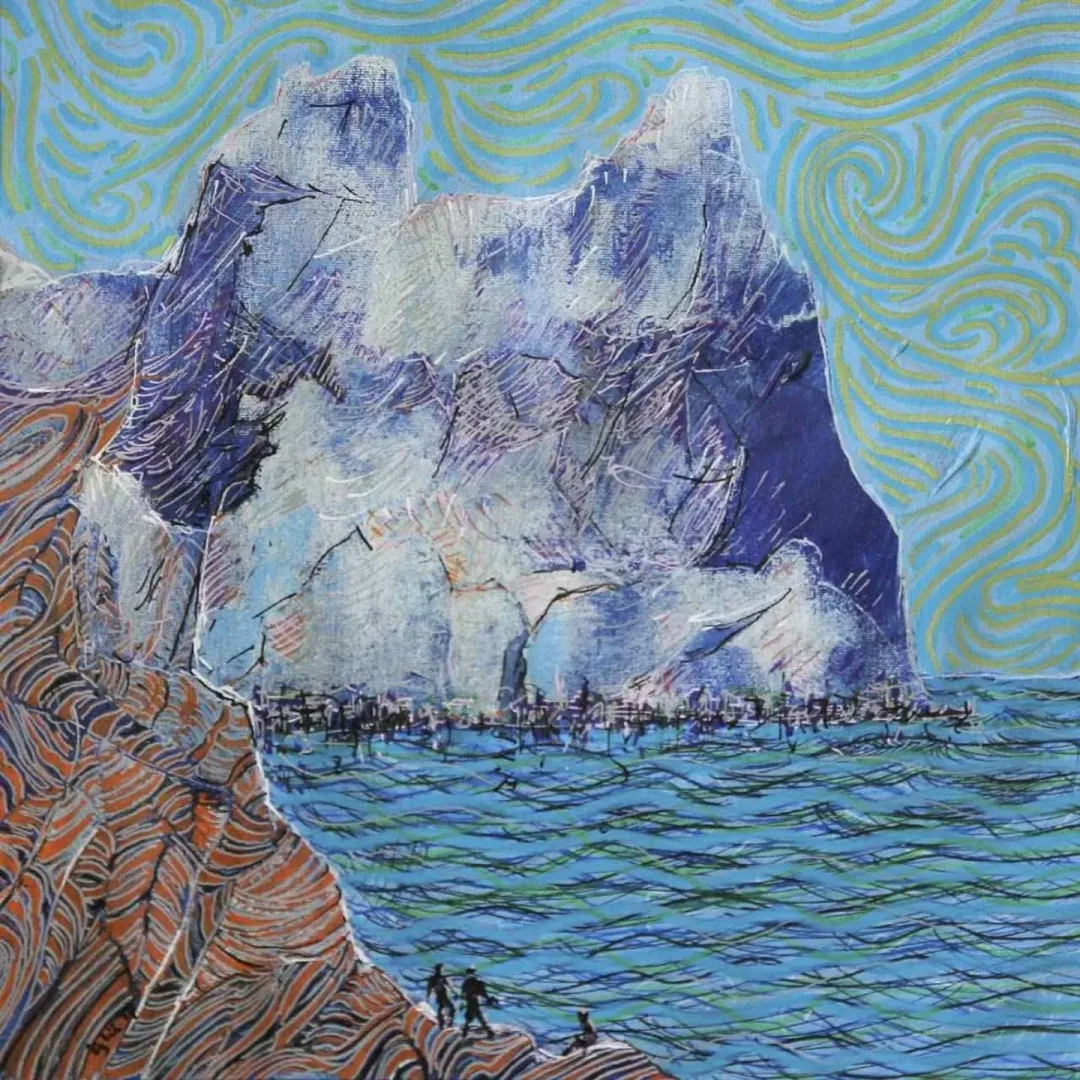 NECMETTİN ÖZLÜ — “Eski Sahilleri Özledim”, 2017 "Eski Sahilleri Özledim" eseri NECMETTİN ÖZLÜ tarafından 2017 yılında 25x25 cm ölçülerinde Tuval üzeri akrilik boya tekniği ile yapılmıştır.