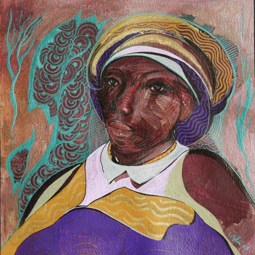 NECMETTİN ÖZLÜ — “Kader Beni Parise Attı”, 2017 "Kader Beni Parise Attı" eseri NECMETTİN ÖZLÜ tarafından 2017 yılında 25x25 cm ölçülerinde Tuval üzeri akrilik boya tekniği ile yapılmıştır.