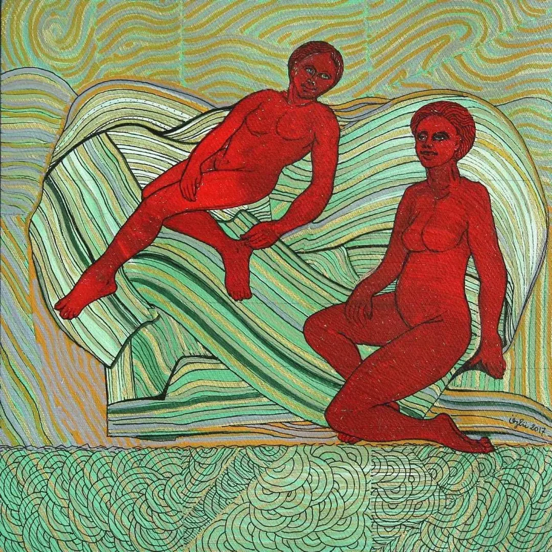 NECMETTİN ÖZLÜ — “Dinlenme”, 2017 "Dinlenme" eseri NECMETTİN ÖZLÜ tarafından 2017 yılında 25x25 cm ölçülerinde Tuval üzeri akrilik boya tekniği ile yapılmıştır.