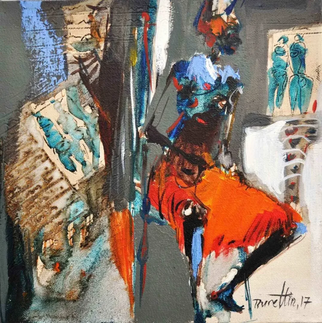 NURETTİN AKKAYA — “isimsiz”, 2017 "isimsiz" eseri NURETTİN AKKAYA tarafından 2017 yılında 25x25 cm ölçülerinde Tuval üzeri yağlı boya tekniği ile yapılmıştır.