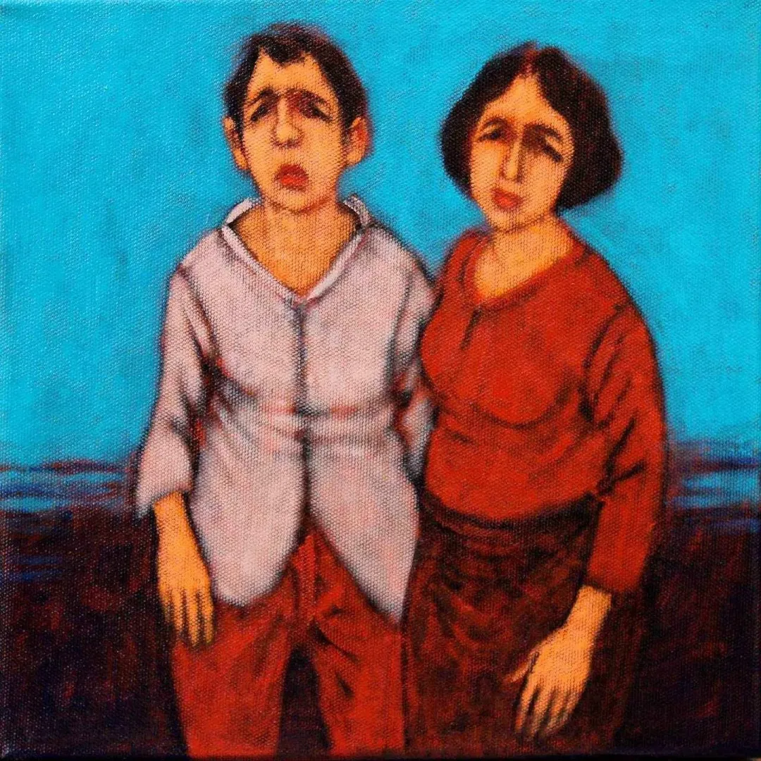 ORHAN UMUT — “isimsiz”, 2017 "isimsiz" eseri ORHAN UMUT tarafından 2017 yılında 25x25 cm ölçülerinde Tuval üzeri akrilik boya tekniği ile yapılmıştır.