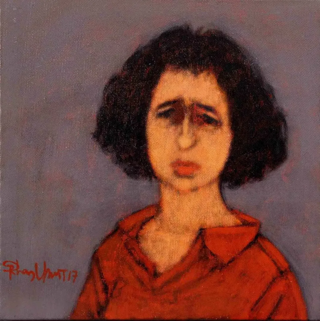 ORHAN UMUT — “isimsiz”, 2017 "isimsiz" eseri ORHAN UMUT tarafından 2017 yılında 25x25 cm ölçülerinde Tuval üzeri akrilik boya tekniği ile yapılmıştır.
