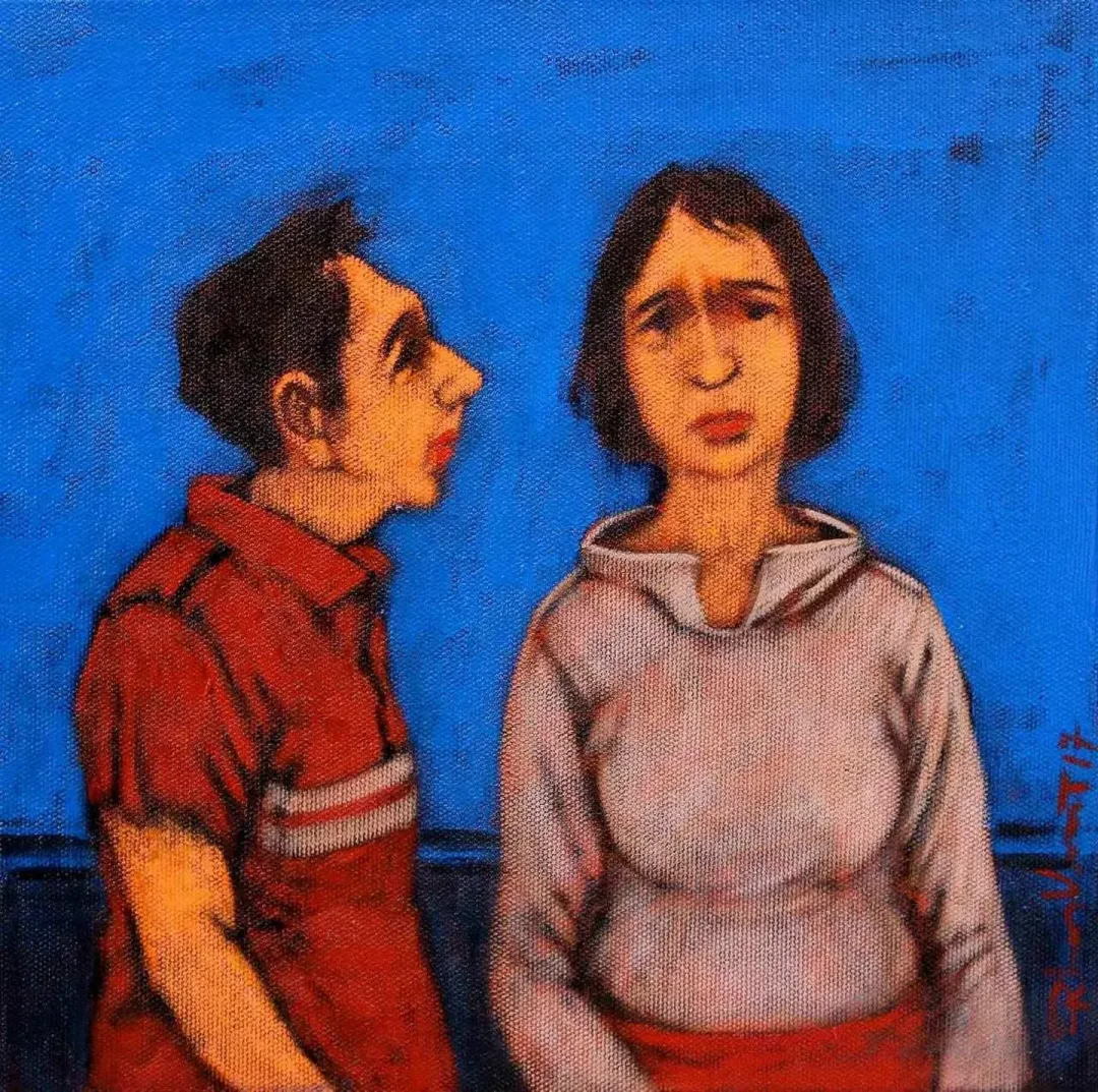 ORHAN UMUT — “isimsiz”, 2017 "isimsiz" eseri ORHAN UMUT tarafından 2017 yılında 25x25 cm ölçülerinde Tuval üzeri akrilik boya tekniği ile yapılmıştır.