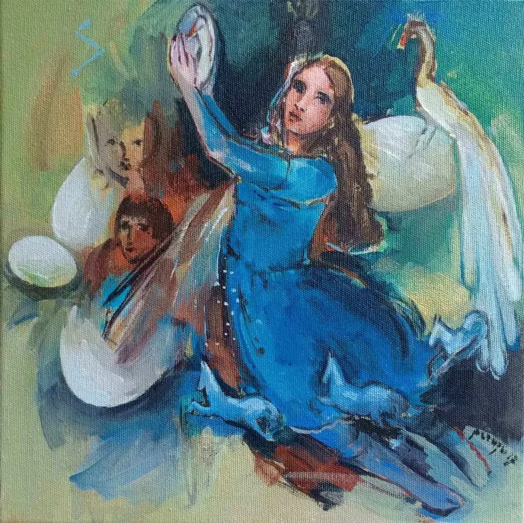 PERUZE HAMURCU — “isimsiz”, 2017 "isimsiz" eseri PERUZE HAMURCU tarafından 2017 yılında 25x25 cm ölçülerinde Tuval üzeri yağlı boya tekniği ile yapılmıştır.