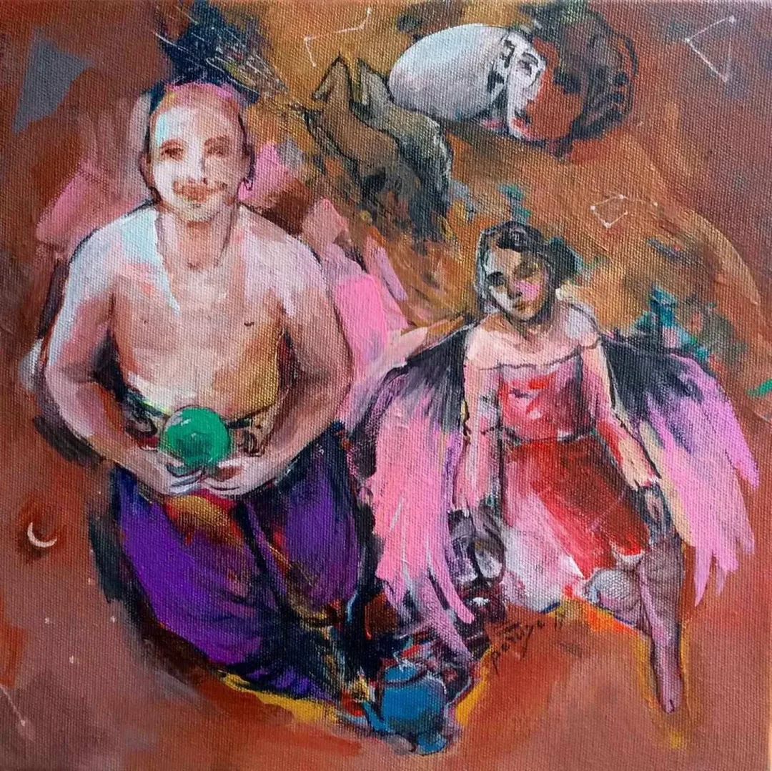 PERUZE HAMURCU — “isimsiz”, 2017 "isimsiz" eseri PERUZE HAMURCU tarafından 2017 yılında 25x25 cm ölçülerinde Tuval üzeri yağlı boya tekniği ile yapılmıştır.