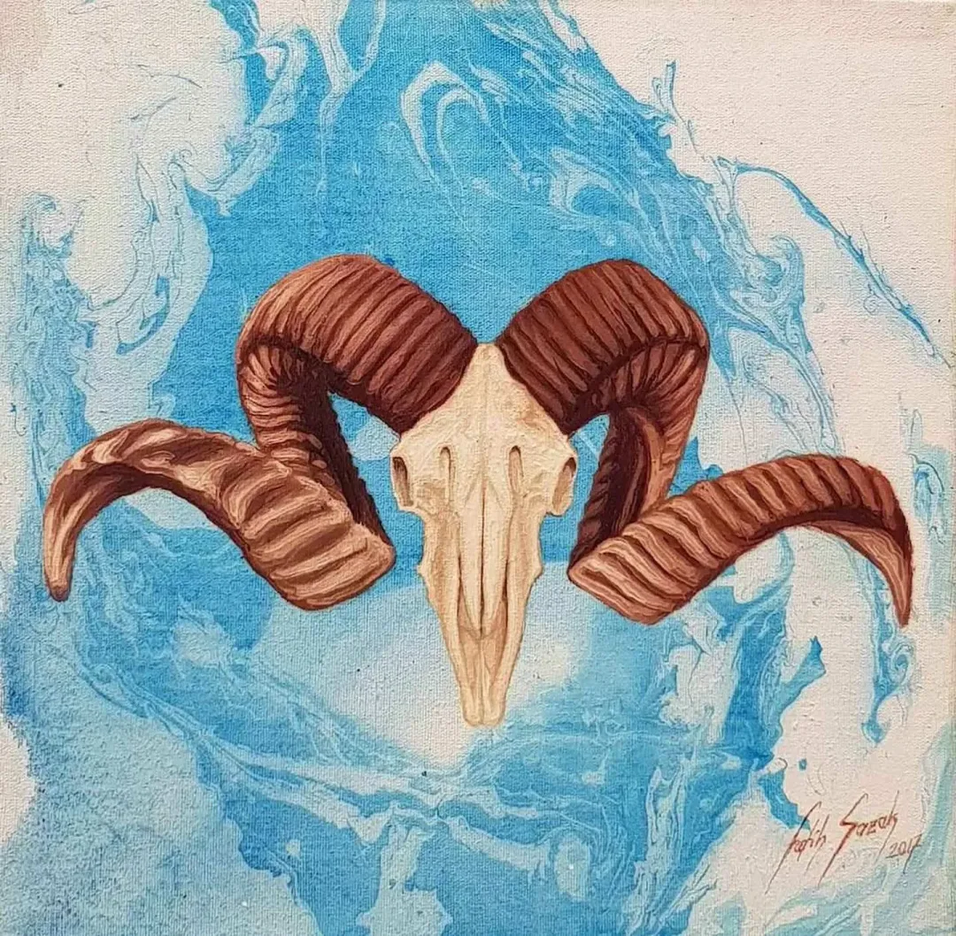 FATİH SAZAK — “isimsiz”, 2017 "isimsiz" eseri FATİH SAZAK tarafından 2017 yılında 25x25 cm ölçülerinde Tuval üzeri yağlı boya tekniği ile yapılmıştır.
