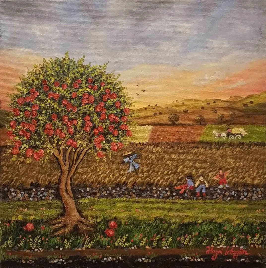 HAYAL İRTEGÜN — “isimsiz”, 2017 "isimsiz" eseri HAYAL İRTEGÜN tarafından 2017 yılında 25x25 cm ölçülerinde Tuval üzeri yağlı boya tekniği ile yapılmıştır.