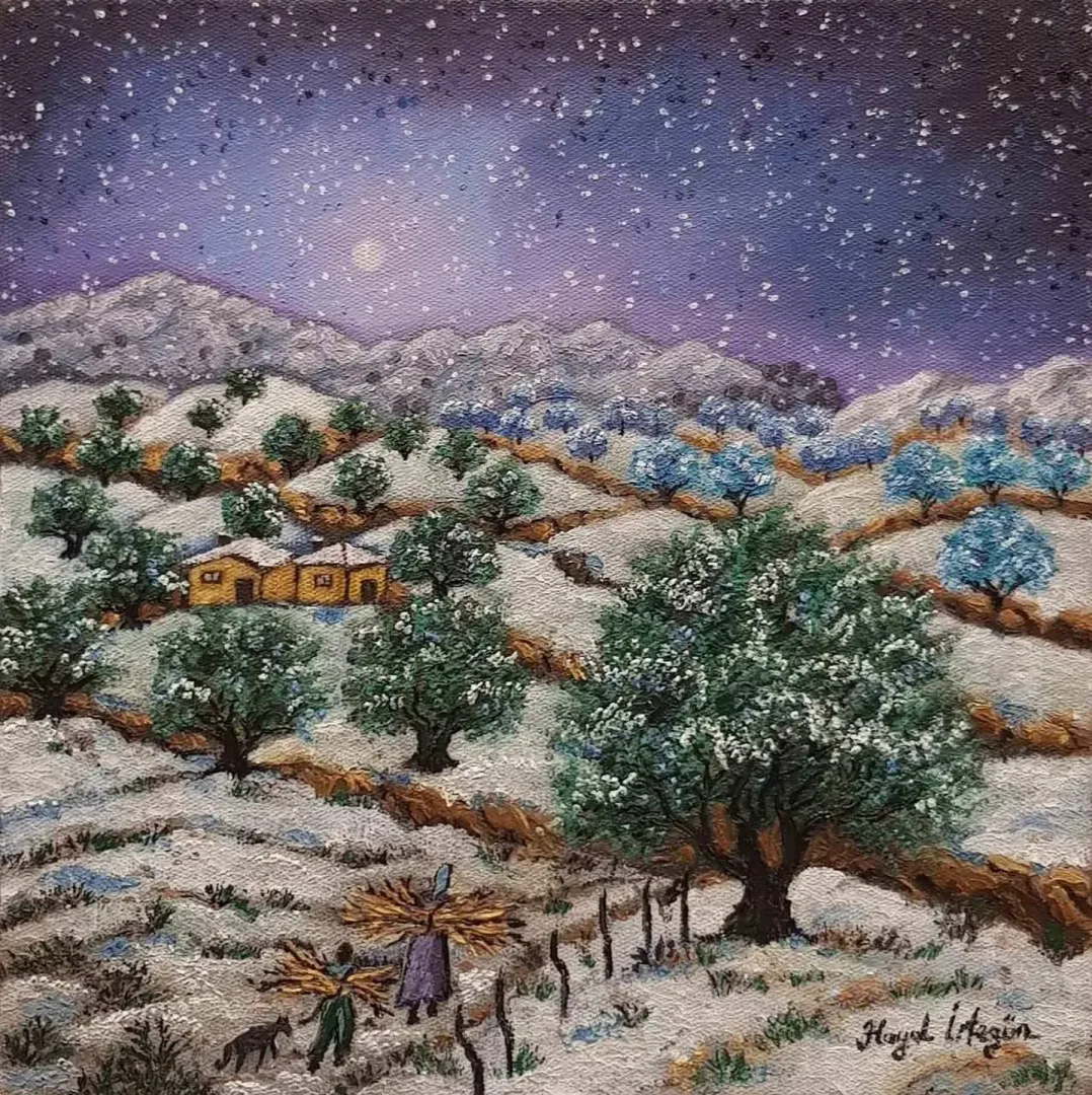 HAYAL İRTEGÜN — “isimsiz”, 2017 "isimsiz" eseri HAYAL İRTEGÜN tarafından 2017 yılında 25x25 cm ölçülerinde Tuval üzeri yağlı boya tekniği ile yapılmıştır.