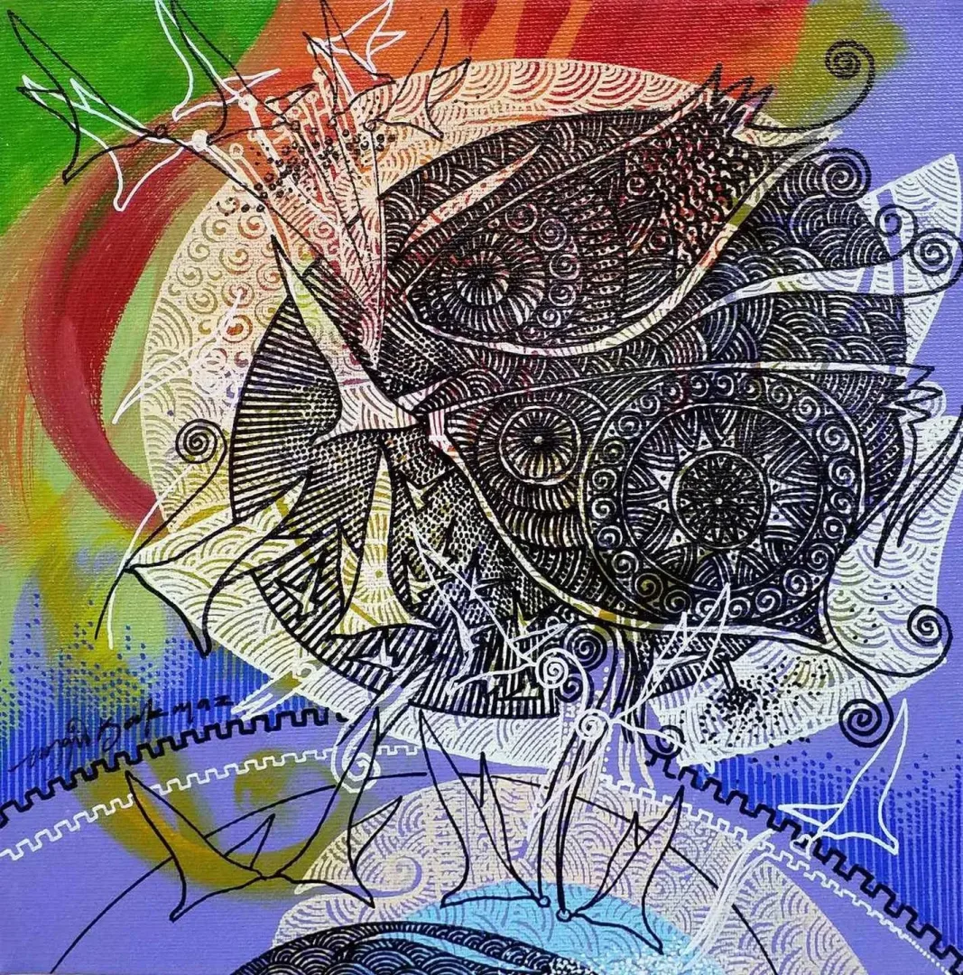 ENGİN KORKMAZ — “isimsiz”, 2017 "isimsiz" eseri ENGİN KORKMAZ tarafından 2017 yılında 25x25 cm ölçülerinde Tuval üzeri akrilik boya tekniği ile yapılmıştır.