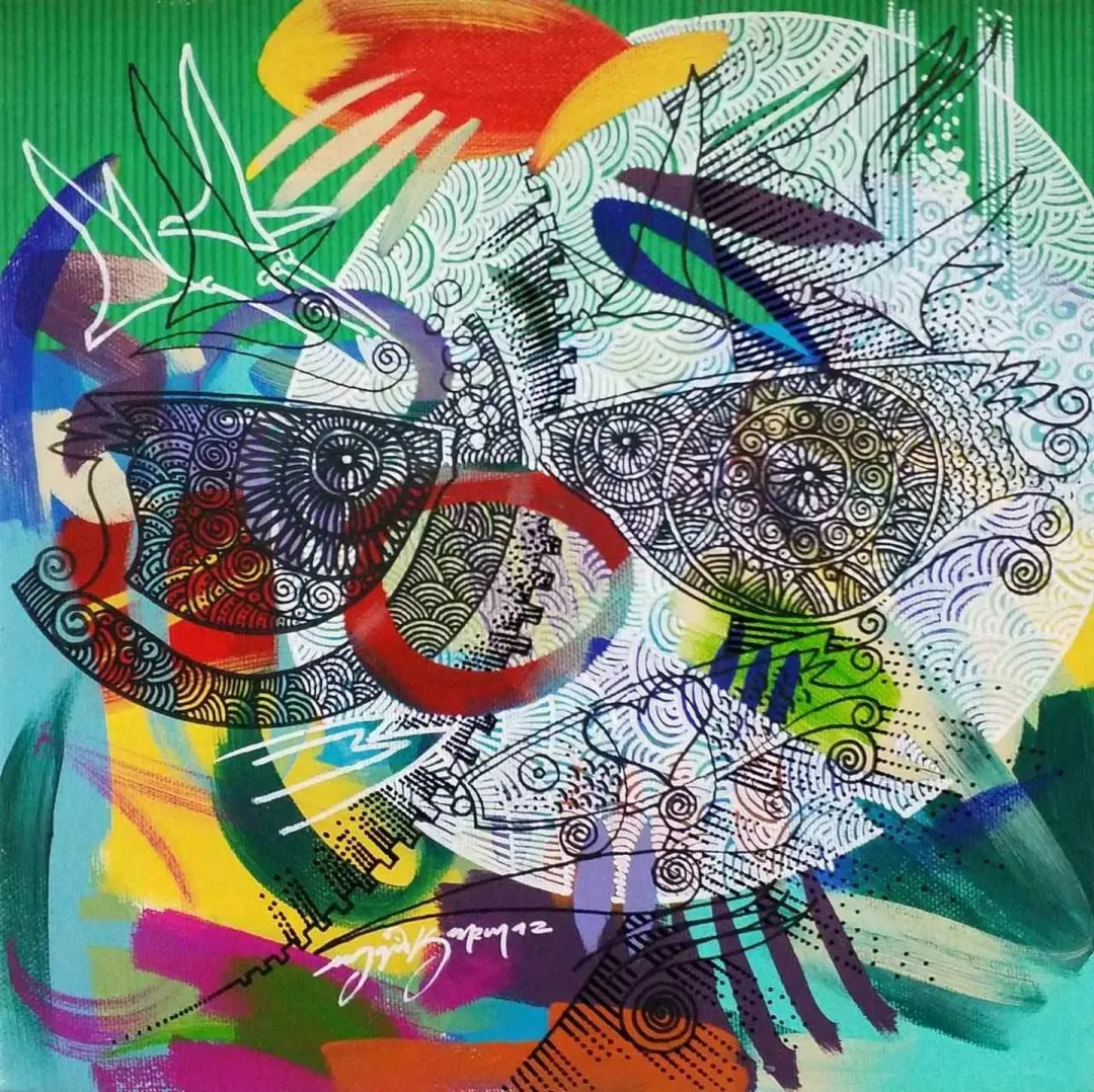 ENGİN KORKMAZ — “isimsiz”, 2017 "isimsiz" eseri ENGİN KORKMAZ tarafından 2017 yılında 25x25 cm ölçülerinde Tuval üzeri akrilik boya tekniği ile yapılmıştır.