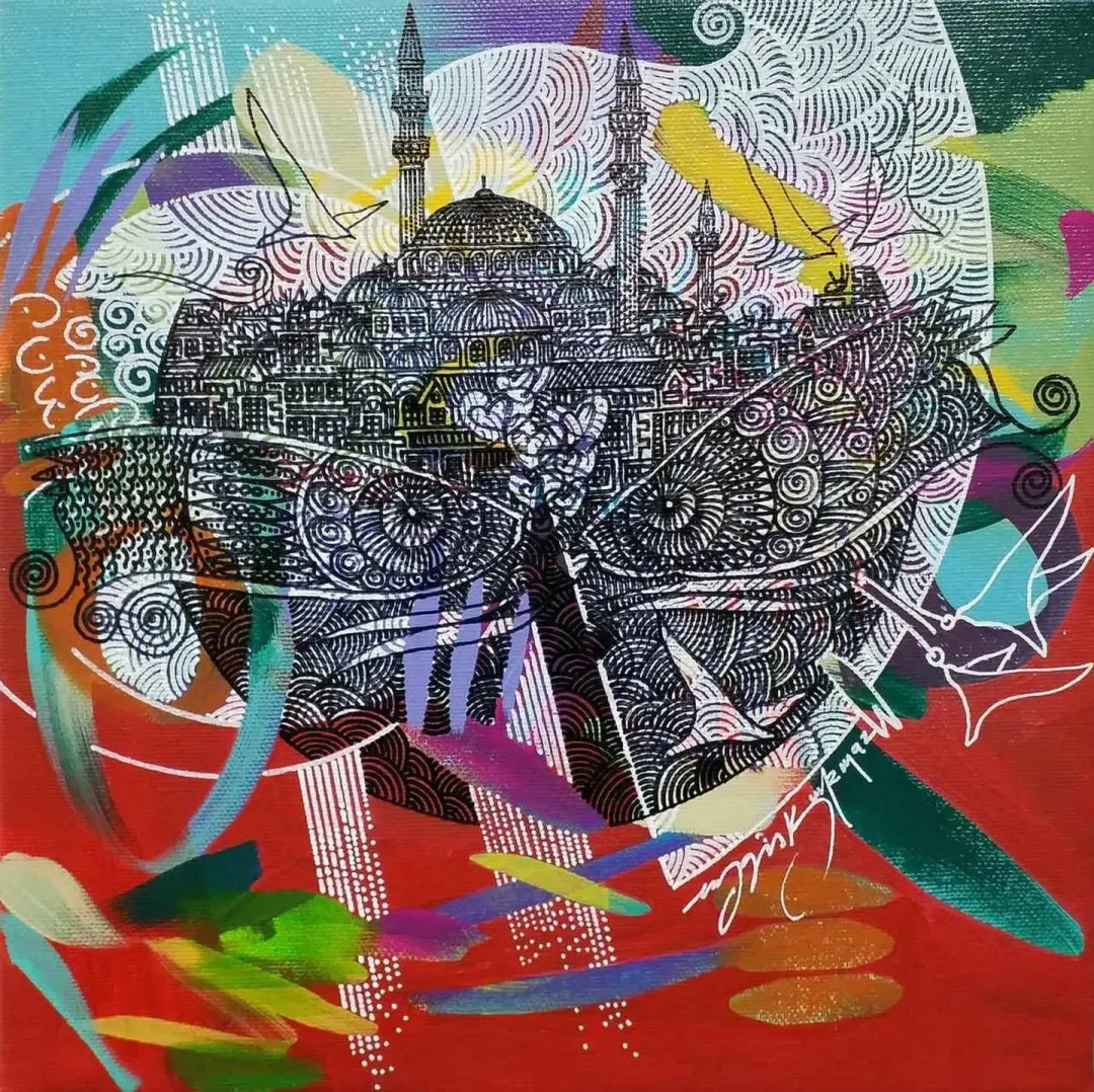 ENGİN KORKMAZ — “isimsiz”, 2017 "isimsiz" eseri ENGİN KORKMAZ tarafından 2017 yılında 25x25 cm ölçülerinde Tuval üzeri akrilik boya tekniği ile yapılmıştır.