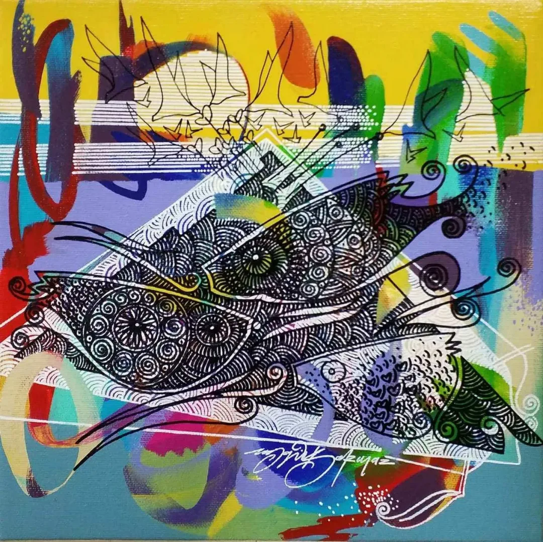 ENGİN KORKMAZ — “isimsiz”, 2017 "isimsiz" eseri ENGİN KORKMAZ tarafından 2017 yılında 25x25 cm ölçülerinde Tuval üzeri akrilik boya tekniği ile yapılmıştır.