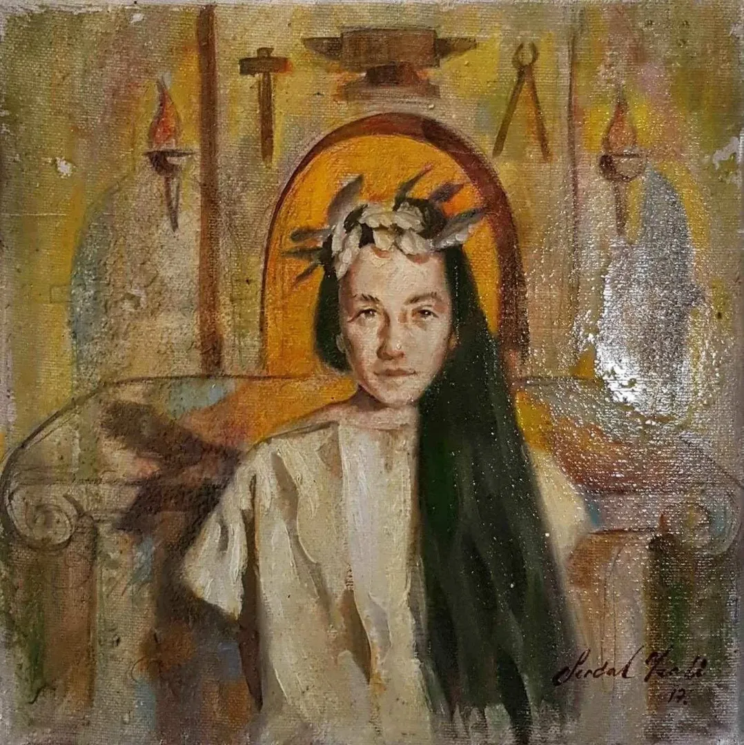 SERDAL YERLİ — “isimsiz”, 2017 "isimsiz" eseri SERDAL YERLİ tarafından 2017 yılında 25x25 cm ölçülerinde Tuval üzeri yağlı boya tekniği ile yapılmıştır.