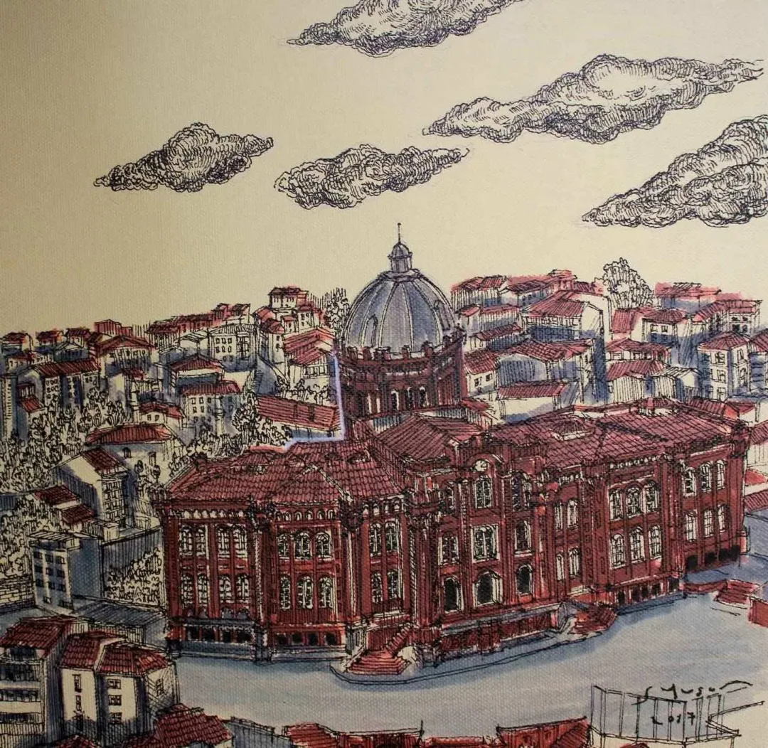 SÜMEYYE YUŞAN — “Rum ortodoks Patrikhanesi”, 2017 "Rum ortodoks Patrikhanesi" eseri SÜMEYYE YUŞAN tarafından 2017 yılında 25x25 cm ölçülerinde Tuval üzeri karışık teknik tekniği ile yapılmıştır.
