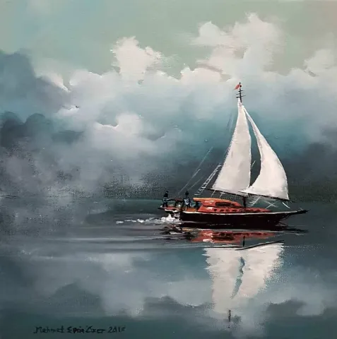 "isimsiz" eseri MEHMET EMİN ÖZER tarafından 2017 yılında 25x25 cm ölçülerinde Tuval üzeri yağlı boya tekniği ile yapılmıştır.